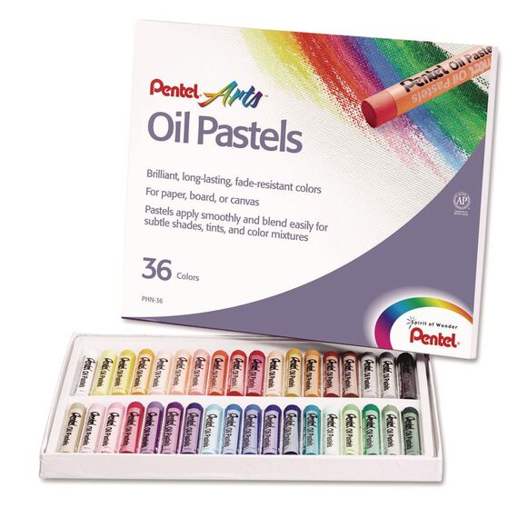 Pentel PHN4-36 Ölpastellkreide Set à 36 Stück, 1 Stück (36er Pack)