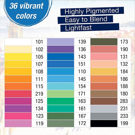 Faber-Castell 127036 - Permanente Ölpastellkreide Studio Quality, 36er Etui Malset inklusive Papierwischer und Handgearbeitetes Vielzweckmesser/Radiermesser