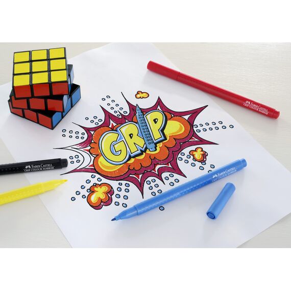 FABER-CASTELL 155335 - Filzstift Grip Colour Marker, 30er Etui