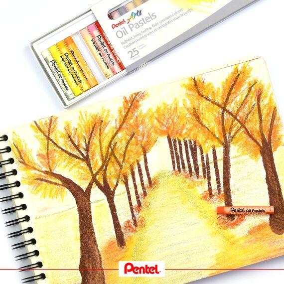 Pentel Ölpastellkreide Set à, 1 stück (25er Pack)