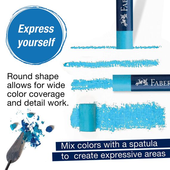 FABER-CASTELL 127024 - Permanente Ölpastellkreide STUDIO QUALITY, 24er Etui