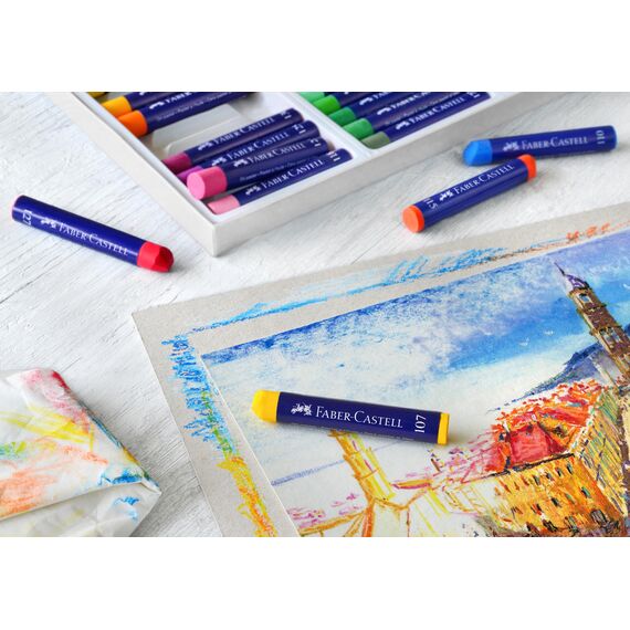 Faber-Castell 127012 - Permanente Ölpastellkreide STUDIO QUALITY, 12er Etui (Packung mit 2)