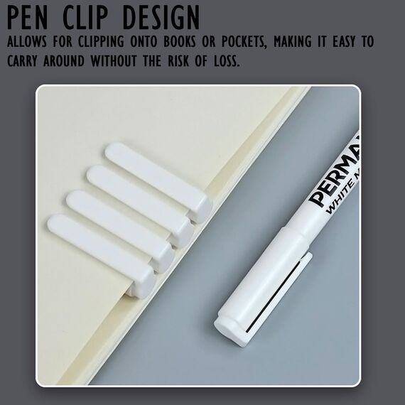 Sugeru 4pcs Stifte-Weißer-1mm Acrylstifte fein,Acrylmarker feine Rundspitze 1mm,Wasserbasiert Lackstift Weiß,Lichtecht und Wasserfest,für Stein,Keramik,Glas,Holz,Leinwand,nahezu alle Untergründe