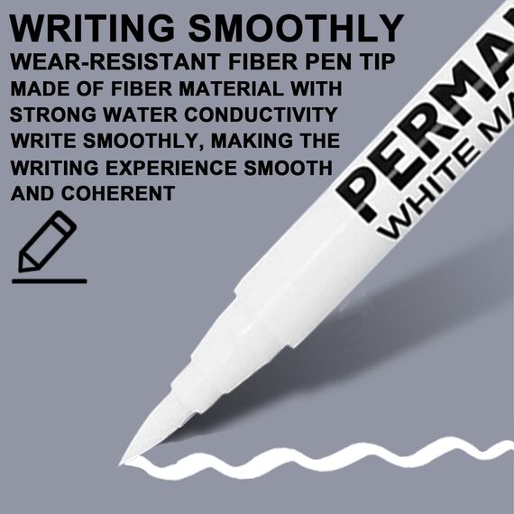 Sugeru 3pcs Stifte-Weißer-2mm Acrylstifte fein,Acrylmarker feine Rundspitze 1mm,Wasserbasiert Lackstift Weiß,Lichtecht und Wasserfest,für Stein,Keramik,Glas,Holz,Leinwand,nahezu alle Untergründe