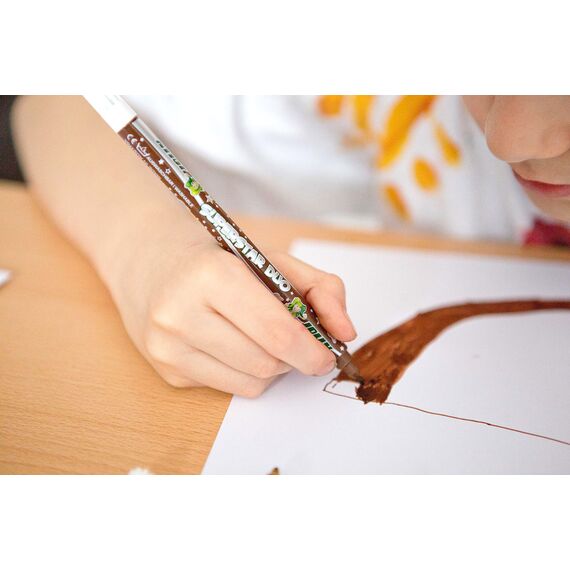 Jolly Superstar DUO Fasermaler | Eine dicke und eine dünne Spitze | Hochwertiger Filzstift | Auswaschbar | 12 Stück im Kartonetui