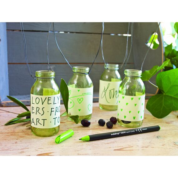 edding 1200 Fasermaler fein - schwarz - Packung mit 3 Stiften - Rundspitze 1 mm - Filzstift zum Zeichnen und Schreiben - für Schule, Mandala