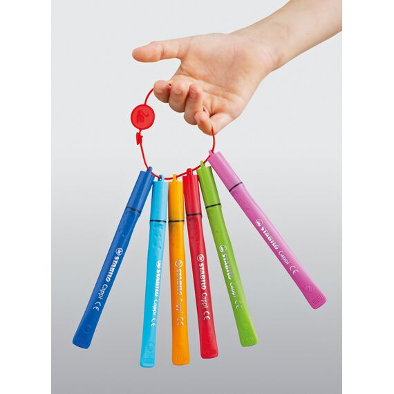 STABILO - Filzstift mit Kappenring - Cappi - 2x 18er Pack - mit 18 verschiedenen Farben