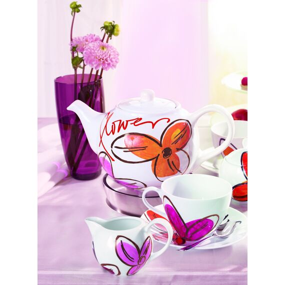 Porzellanstift braun e 4200-1 Stift - Pinselspitze 1-4 mm - Filzstift zum Beschriften u. Dekorieren von Keramik, Porzellan - spülmaschinenfest, lichtechte Tinte, schnell trocknend - edding