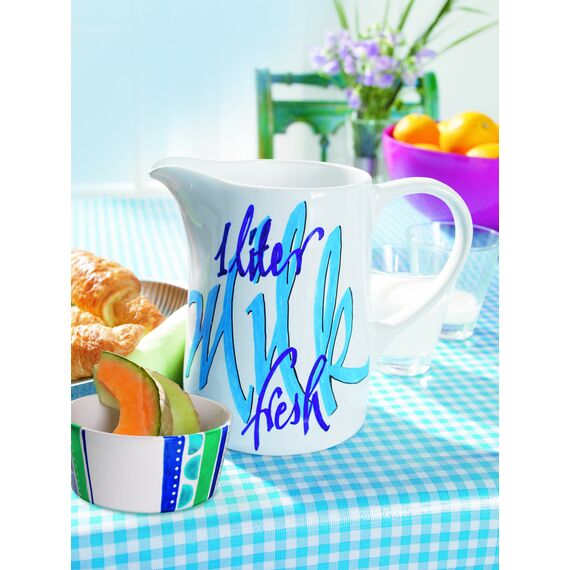 Porzellanstift braun e 4200-1 Stift - Pinselspitze 1-4 mm - Filzstift zum Beschriften u. Dekorieren von Keramik, Porzellan - spülmaschinenfest, lichtechte Tinte, schnell trocknend - edding