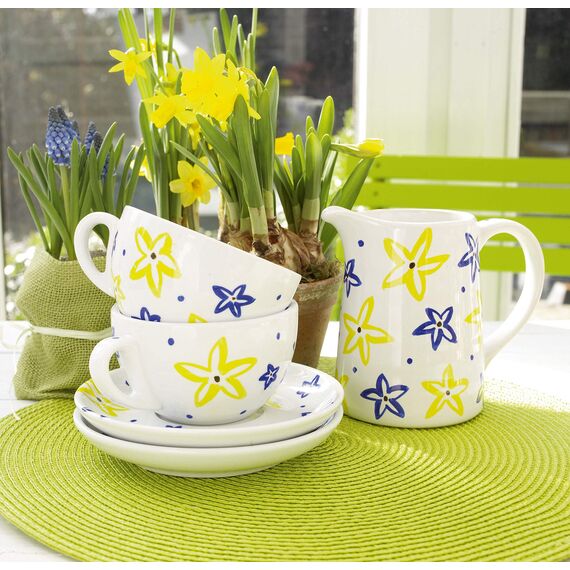 edding 4200 Porzellanpinselstift - stahl-blau - 1 Stift - Pinselspitze 1-4 mm - Filzstift zum Beschriften u. Dekorieren von Keramik, Porzellan - spülmaschinenfest, lichtechte Tinte, schnell trocknend