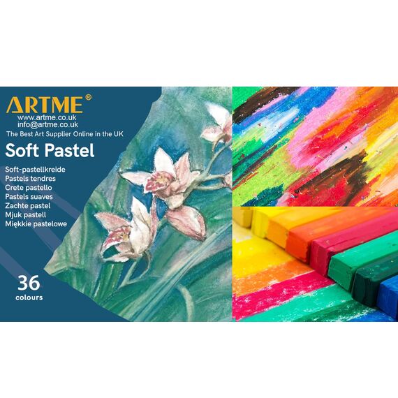 Artme Weiche Pastellfarben 36 Farben - Softpastellkreide