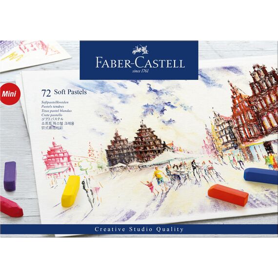 FABER-CASTELL 128272 - Softpastellkreide STUDIO QUALITY mini, 72er Etui