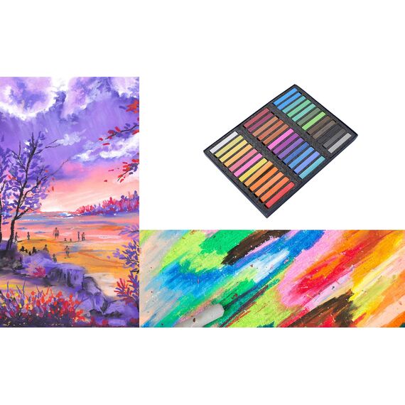 Artme Weiche Pastellfarben 36 Farben - Softpastellkreide