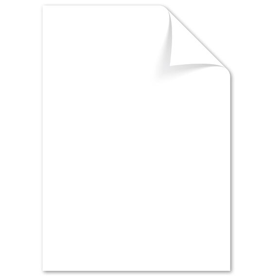 Kangaro - Tonpapier Weiß DIN A4-160g/m² FSC mix – 50 pack - Briefpapier Bastelpapier DIY