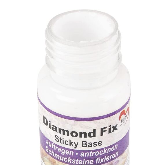 Ideen mit Herz Diamond Fix | Sticky Base | Diamond Painting Kleber für Steine | auftragen, antrocknen, fixieren | 50ml