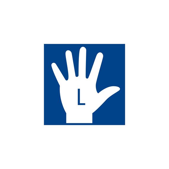 STAEDTLER 965 14LNBK Bastelschere (Noris Club, ergonomische Griffzone, gerundete Klingen, hohe Schneidleistung, für Linkshänder, Länge: 14 cm)