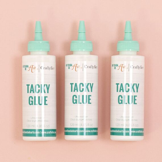 Craftelier - Tacky Glue | Extra starker Flüssigkleber für Scrapbooking und andere BastelProjekte | Ungiftig | Transparent, flexibel und schnelltrocknend - Menge 240 ml