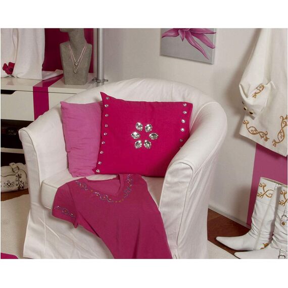 KREUL 49602 - Schmucksteinkleber, 125 ml Flasche, auf Wasserbasis hergestellt, trocknet transparent, mit feiner Düse für punktgenaues Aufkleben der Schmucksteine