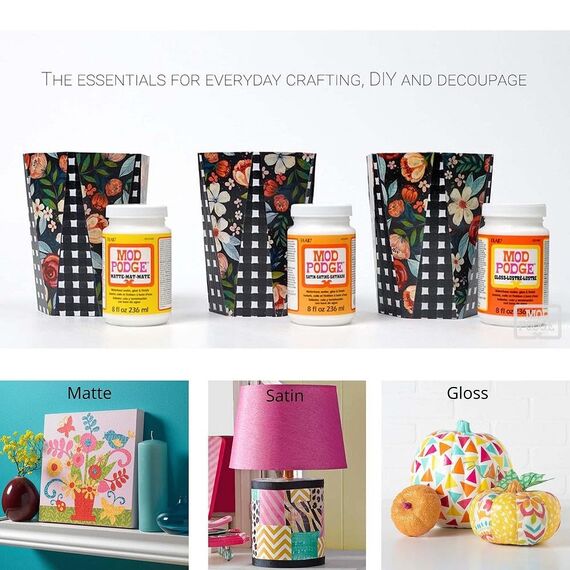 Mod Podge,Versiegelungslack auf Wasserbasis, Klebstoff und Lack, Matt, CS11302, 473-ml- Flasche