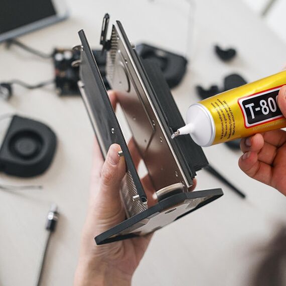 Handy-Display-Kleber wird mit Kofferraumzubehör, kristallklarem Kleber, Screen Adhesive Comes With Trunk Accessories, Crystal Clear Adhesive, Waterproof and Paintable Strong Flexible Craft, Suitab