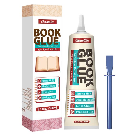 Buchleim Transparent & Flexibel – 60 ml Buchbinderleim für Buchreparatur, Buchbinden, Book Nook, Bilderrahmen, Collagen & Papierbasteln