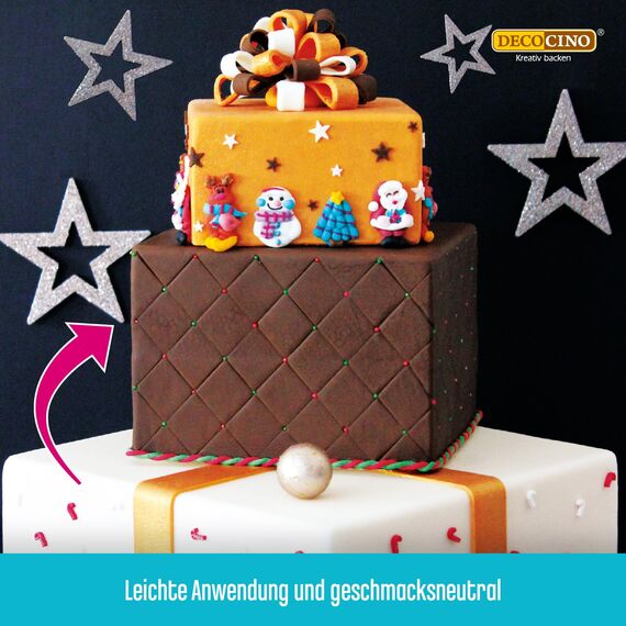 Decocino Essbarer Kleber – für Torten-Deko, Kuchen-Deko – CMC-Kleber, Lebensmittel-Kleber – zum Kleben auf Fondant, Torten und anderen Speisen