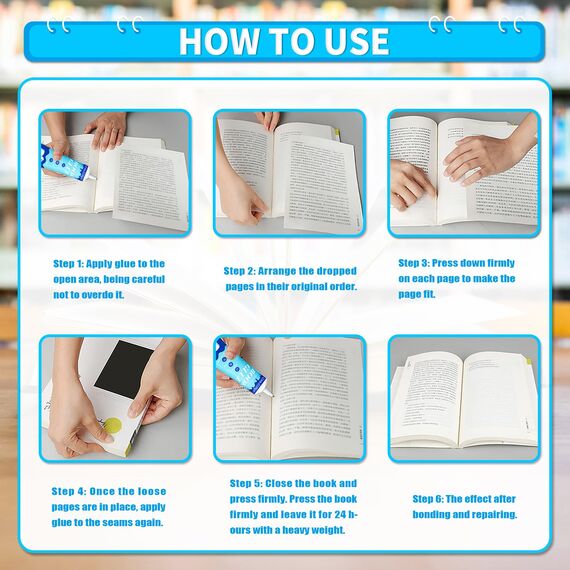 125 ml Buchbinderleim EXTRA STARK & wasserfest - Zum Reparieren von Büchern, Binden von Notizbüchern, Umschlägen, Postkarten, Papierbasteln, Grußkarten und Einladungen