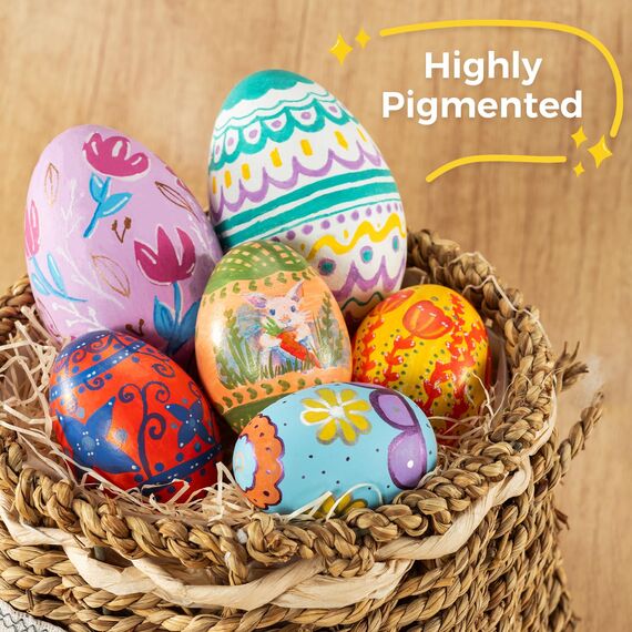 Ohuhu Acrylstifte, 36 Farben Acrylic Marker mit zwei Spitzen (Fein und Punkt) - Wasserfest, Lichtechte, hoher Deckkraft Acrylstifte Set für Steine Bemalen, Ostereier, Holz, Glas, Keramik, Leinwand