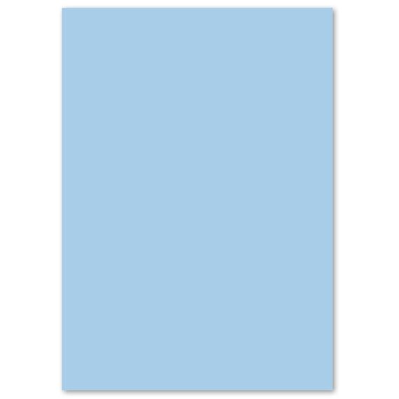 Kangaro - Tonpapier Pastell Blau DIN A4-160g/m² FSC mix – 50 pack - Briefpapier Bastelpapier DIY