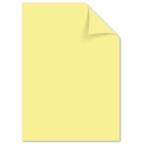 Kangaro - Tonpapier Pastell Gelb DIN A4-160g/m² FSC mix – 50 pack - Briefpapier Bastelpapier DIY
