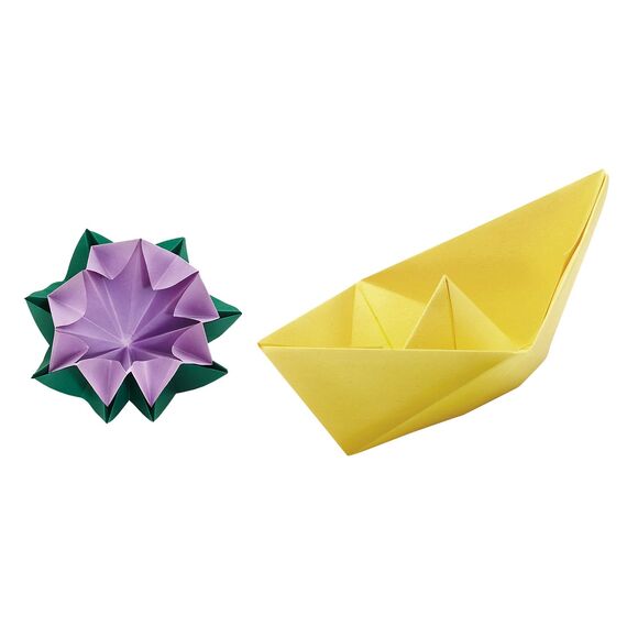 folia 8962 - Faltblätter 12 x 12 cm, 70 g/qm, 500 Blatt sortiert in 10 intensiven Farben - ideal zum Papierfalten und für andere kreative Bastelarbeiten