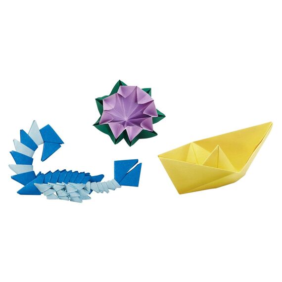 folia 8910 - Faltblätter 10 x 10 cm, 70 g/qm, 100 Blatt sortiert in 10 intensiven Farben - ideal zum Papierfalten und für andere kreative Bastelarbeiten