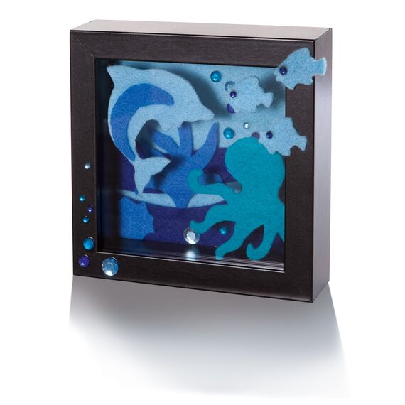 folia 520493 - Bastelfilz Ton in Ton, 20 x 30 cm, 10 Blatt sortiert in Blautönen - ideal für vielfältige Bastelarbeiten, Blautöne