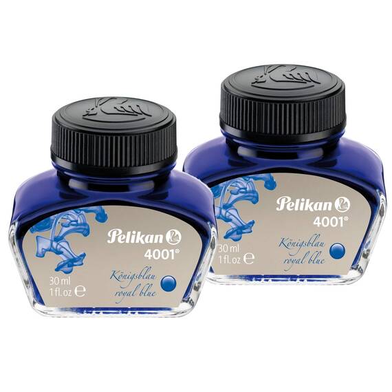 Füllhalter-Tinte 4001, Inhalt 2x30ml, (2er Pack | königsblau)