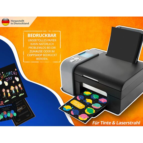 50 Blatt Tonpapier PROFI Tonzeichenpapier DIN A3-130g/m² Tiefschwarz - Festes Papier für DIY, Hobby, Schule, Uni, Zeichnen, Bastel Zubehör für Malen, Kreide und Geschenke MADE IN DEUTSCHLAND