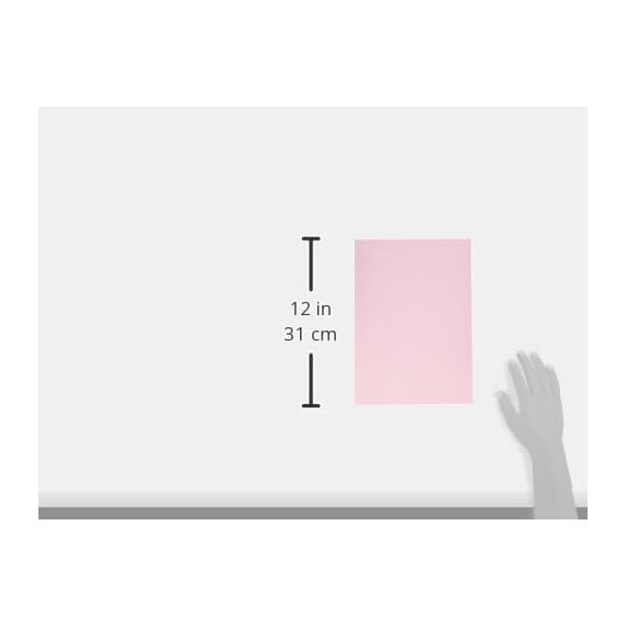 Kangaro - Tonpapier Pastell Rosa DIN A4-160g/m² FSC mix – 50 pack - Briefpapier Bastelpapier DIY