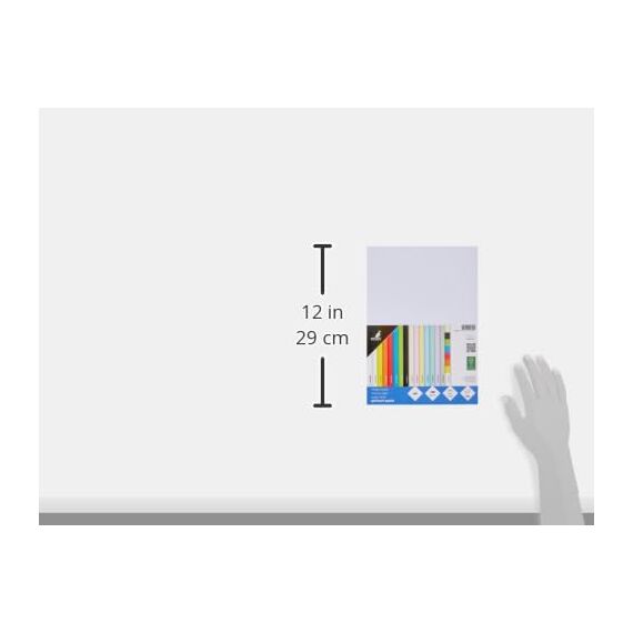 kangaro - Tonpapier Weiß DIN A4-120g/m² FSC mix – 100 pack - Briefpapier Bastelpapier DIY, K-0043F015, 29.7x21x1.5