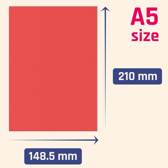 60 Stück, 230gsm - A5 Tonkarton Bastelkarton Bunt, Fotokarton Pappe zum Basteln Karton - 5 Farben
