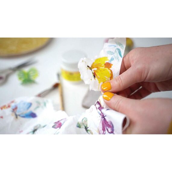 KREUL 49253 - Art Potch Lack und Leim, transparent, 750 ml, Serviettentechnik- und Dekokleber auf Wasserbasis, für Holz, Keramik, Stein und Karton