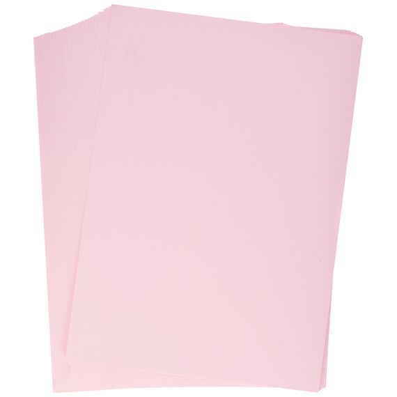 Kangaro - Tonpapier Pastell Rosa DIN A4-160g/m² FSC mix – 50 pack - Briefpapier Bastelpapier DIY
