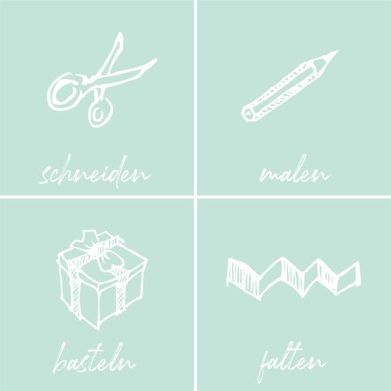 MarpaJansen Tonzeichenpapier - (DIN A4, 100 Bogen, 130 g/m²) - zum Basteln & Gestalten - Zertifizierung durch ,,Blauer Engel" - mint