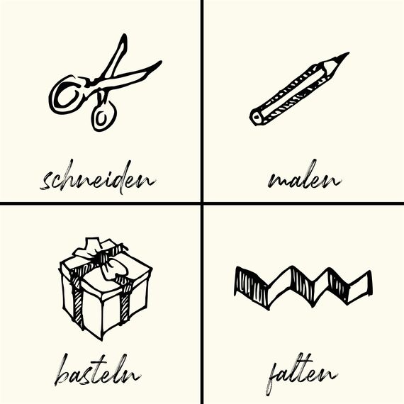 MarpaJansen 360.530-04 Tonzeichenpapier-(DIN A4, 100 Bogen, 130 g/m²) -zum Basteln & Gestalten-Zertifizierung durch,Blauer Engel-vanille, Mehrfarbig, One Size