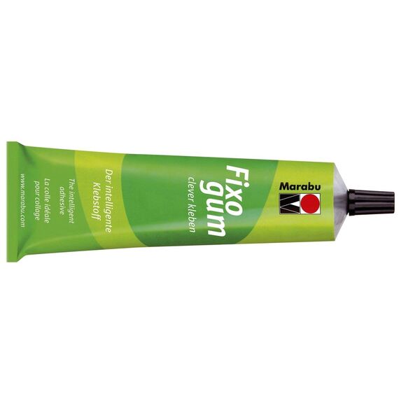 Marabu 29010017000 - Fixogum 125 g, elastischer Klebstoff für grafischen Bereich und Hobby, wieder ablösbar, säurefrei, für Papier, Kunststofffolie und andere biegsame Materialien