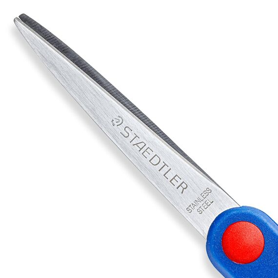 STAEDTLER 965 17 NBK Bastelschere Noris Club (ergonomische Griffzone, gerundete Klingen, hohe Schneidleistung, Länge: 17 cm) (Packung mit 2)