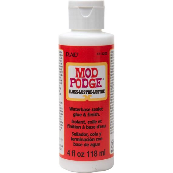 Mod Podge PLCS11205 Glanz 4 oz, Synthetisches Material, Weiss, 12.7 x 4.3 x 4.3 cm