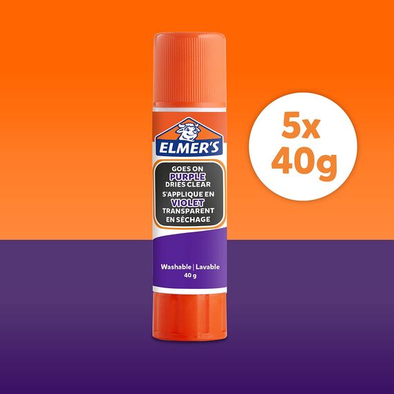ELM 40G DISAP. PURPLE GLUE STICK BL5 PE