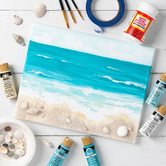 Mod Podge, Decoupage-Pinsel-Set mit kurzem Griff, 10615, dreiteiliges Set