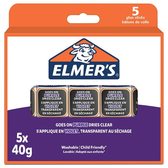 ELM 40G DISAP. PURPLE GLUE STICK BL5 PE
