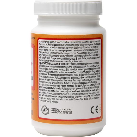 Mod Podge PECS11272 Wasserbasierende Versiegelung Kleber, und Finish, transparent Satin, Synthetic Material, weiß, 6.4 x 6.4 x 11.5 cm, Weiss