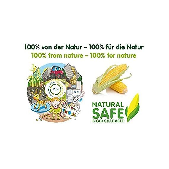 Playmais Basic Medium Bastel-Set für Kinder ab 3 Jahren | Über 300 Stück zum Basteln | Natürliches Spielzeug | Fördert Kreativität & Motorik | Geschenk für Mädchen & Jungen